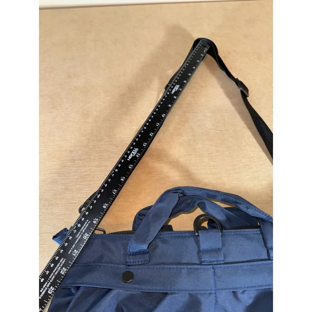Navy Blue fabric Generic laptop bag, backpack.